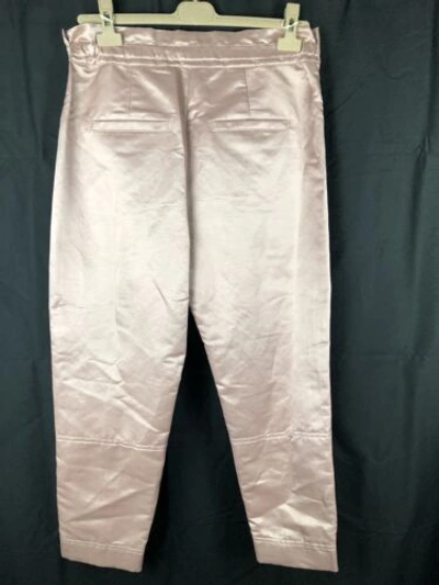Pre-owned Brunello Cucinelli $1075  Womens Pants Pink Linen Cotton Size 8 44 L Large