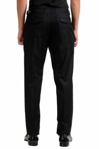 Pre-owned Dior Christian  Men's 100% Wool Black Dress Pants Size 28 30 32 34 36