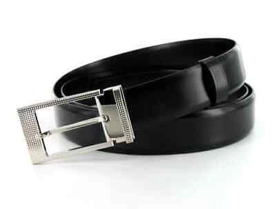 Pre-owned St S.t. Dupont 30mm Black Belt, Palladium Diamond Head Buckle, 7150440, In Box