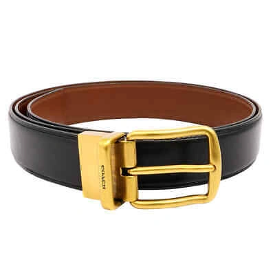 Pre-owned Coach Men's Apparel Accessories Belt, Size 42 (waist Size 40") In Check Description