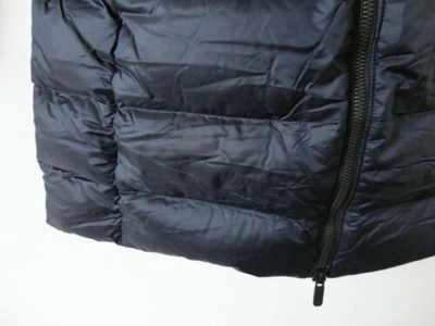 Pre-owned Lululemon Navy Blue Goose Down Long Hooded Brave The Cold Parka Jacket 4