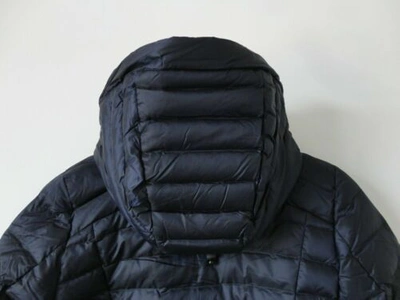 Pre-owned Lululemon Navy Blue Goose Down Long Hooded Brave The Cold Parka Jacket 4