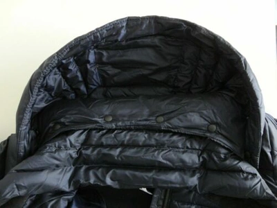 Pre-owned Lululemon Navy Blue Goose Down Long Hooded Brave The Cold Parka Jacket 4