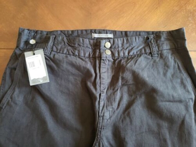 Pre-owned John Varvatos $325  Black Pants Super Rare W Snap Buttons Size 52