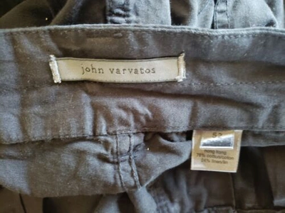 Pre-owned John Varvatos $325  Black Pants Super Rare W Snap Buttons Size 52