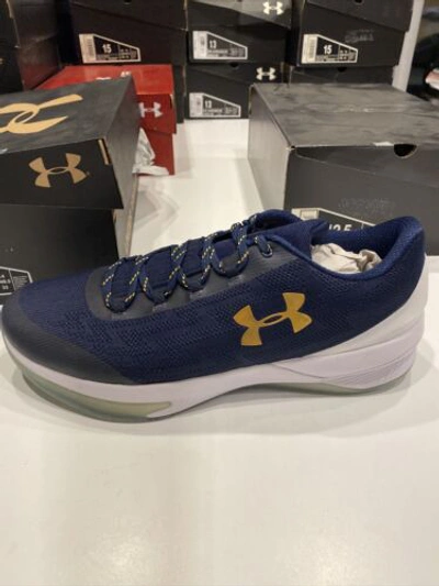 Pre-owned Under Armour Team Issue  Cal Golden Bears Ua Charge Cntrl 1303012-400 Sz 14 In Blue