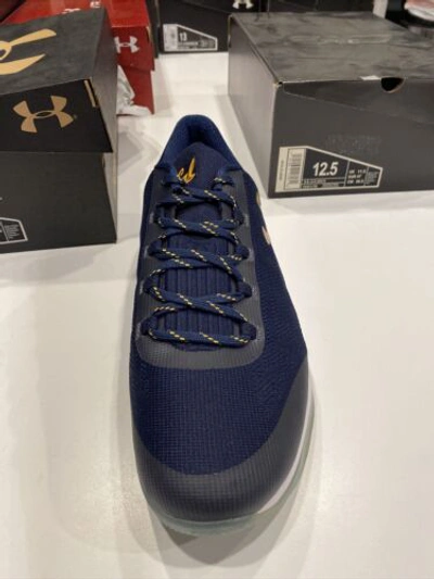 Pre-owned Under Armour Team Issue  Cal Golden Bears Ua Charge Cntrl 1303012-400 Sz 14 In Blue