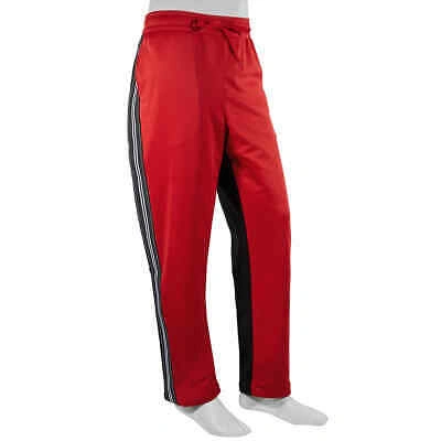 Pre-owned Burberry Men's Bright Red Enton Track Pants