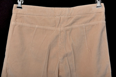 Pre-owned Brunello Cucinelli Beige Soft Cotton Loose Fit Flare Dress Pants 6 (eu 42)