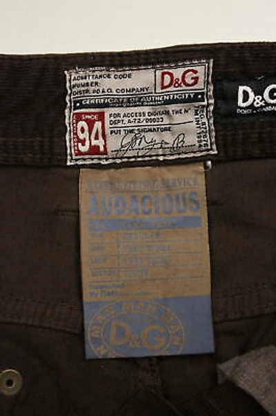 Pre-owned Dolce & Gabbana D&g Dolce&gabbana Jeans Trouser Man Browns R50660st652 M3927 Sz.31 Make Offer
