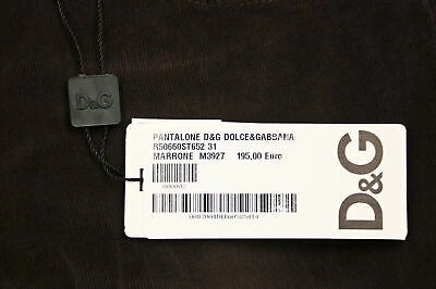 Pre-owned Dolce & Gabbana D&g Dolce&gabbana Jeans Trouser Man Browns R50660st652 M3927 Sz.31 Make Offer
