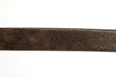Pre-owned Brunello Cucinelli $1095  Womens Marble Finish Leather Studded Belt Sz M A191 In Brown