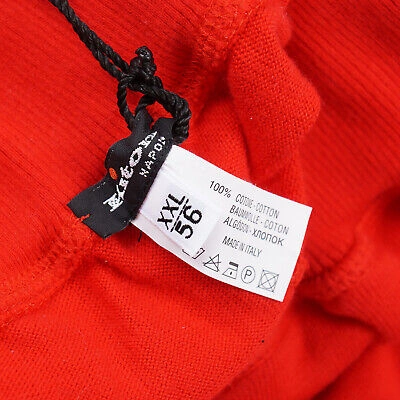 Pre-owned Kiton Napoli Red Soft Jersey Cotton Sweatpants Eu56/xxl (36-38) Jogger Pants