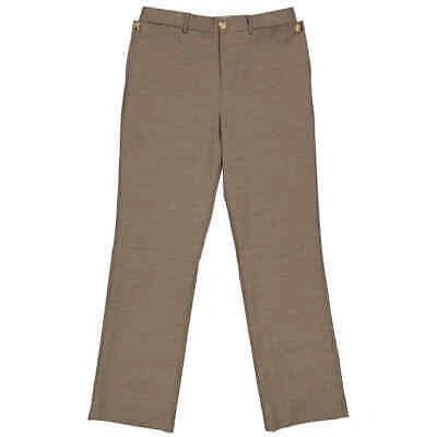 BURBERRY Pre-owned Beige Wool Pocket Detail Tailored Trousers