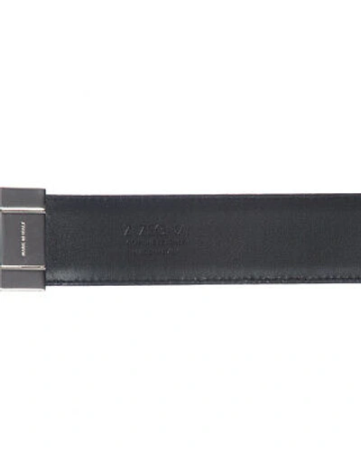 Pre-owned Zegna Belt Double Face Leather Italy Man Black Zpj45f408b Nvn Sz.105 Make Offer
