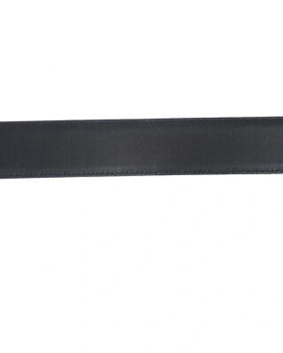 Pre-owned Zegna Belt Double Face Leather Italy Man Black Zpj45f408b Nvn Sz.105 Make Offer