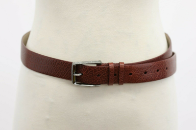 Pre-owned Brunello Cucinelli Nwt$1095  Womens 100% Leather Belt W/sparkly Hardware Szm A191 In Red