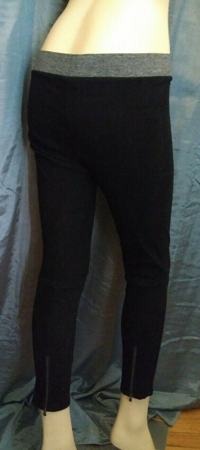 Pre-owned L Agence L'agence Women's Lamb Suede Leather Stretchy Legging Pants Sz. S Or L In Black