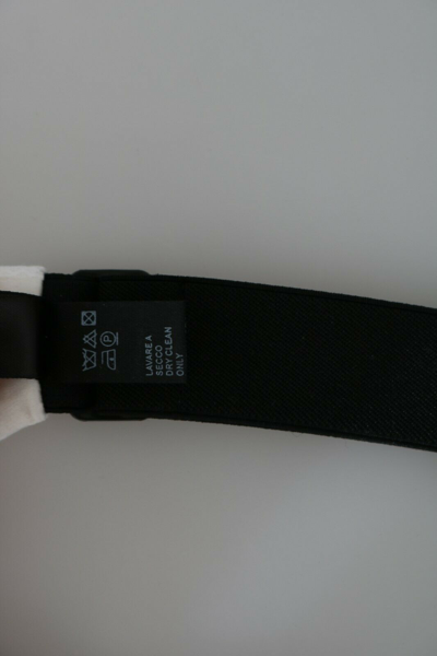 Pre-owned Dolce & Gabbana Cummerbund White Men Waist Belt Cotton S. It56 /2xl Rrp $450