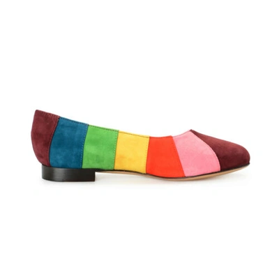 Pre-owned Charlotte Olympia Kids' Girls "incy Priscilla" Multi-color Suede  Ballet Flats Shoes In Multicolor | ModeSens