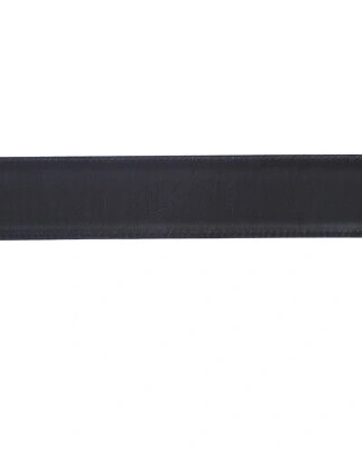 Pre-owned Zegna Belt Double Face Leather Italy Man Black Boxbx8505f Tdn Sz.115 Make Offer