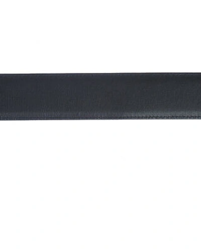 Pre-owned Zegna Belt Double Face Leather Italy Man Black Boxbx8505f Tdn Sz.115 Make Offer