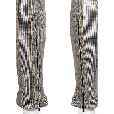 Pre-owned Chloé Chloe Ladies Yellow Checked Cropped Leggings, Brand Size 36 (us Size 4)