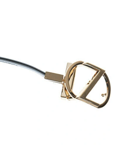 Pre-owned Zegna Belt Double Face Leather Italy Man Black Bdrsm2965 Ner Sz.110 Make Offer