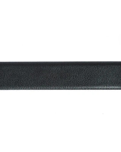 Pre-owned Zegna Belt Double Face Leather Italy Man Black Bdrsm2965 Ner Sz.110 Make Offer