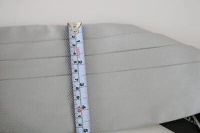 Pre-owned Dolce & Gabbana Cummerbund Gray Men Waist Belt 100% Silk S. It48 / M Rrp $450