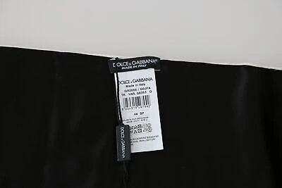 Pre-owned Dolce & Gabbana Cummerbund White Men Waist Belt 100% Silk S. It48 / M Rrp $450