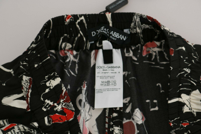 Pre-owned Dolce & Gabbana Pants Silk Black Instrument Mid Waist It40 / Us6 / S Rrp $1200