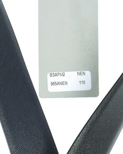 Pre-owned Zegna Belt Double Face Leather Italy Man Black Bsafm2965a Nen Sz.105 Make Offer