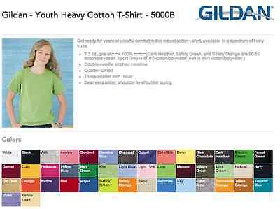 Pre-owned Gildan 100 Blank  Youth Heavy Cotton T-shirt Bulk Lot Ok To Mix Xs-xl Colors Kids In Buyer Choice