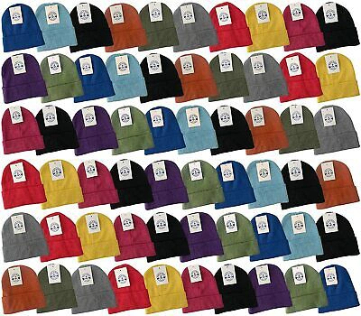 Pre-owned Yacht & Smith Kids' Wholesale Bulk Winter Beanies,mens Womens Unisex Hat (bright Colors, 144)