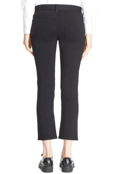 Pre-owned Junya Watanabe Studded Crop Ponte Knit Pants Size Xs Msrp $1020 In Black