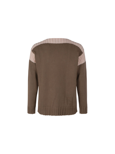 Shop Fendi Men's Brown Cotton Sweater