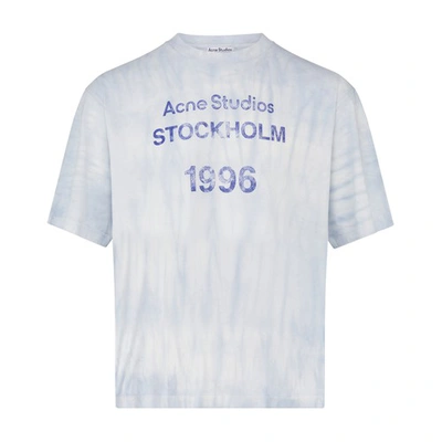 Shop Acne Studios Extorr 1996 T-shirt In Pale Blue