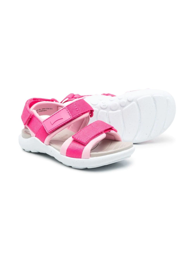 Shop Camper Wous Touch Strap Sandals In Pink