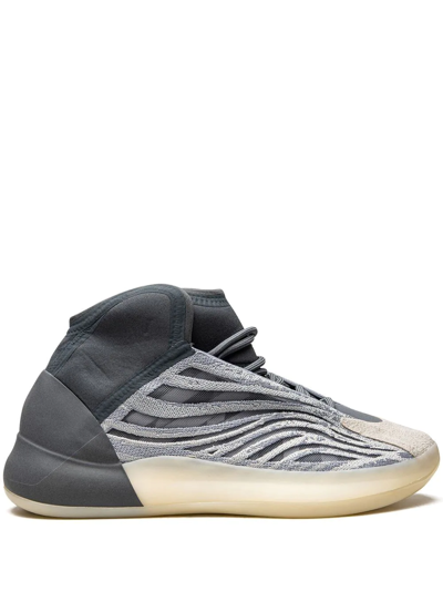 Shop Adidas Originals Yeezy Quantum "mono Carbon" Sneakers In Grey