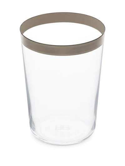 Shop Dolce & Gabbana Water Glasses (set Of 2) In White
