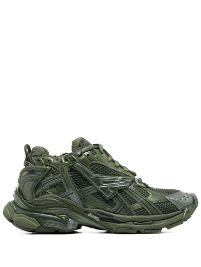 Shop Balenciaga Monocolour Runner Low-top Sneakers In Green