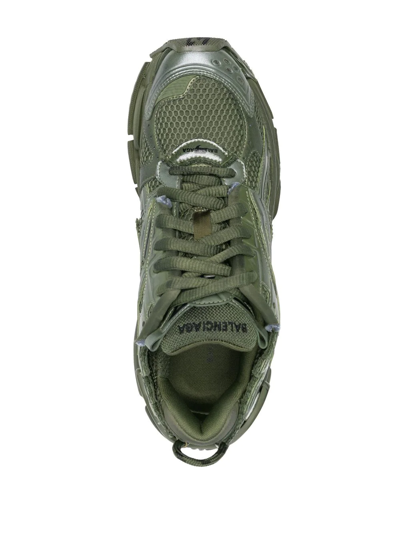 Shop Balenciaga Monocolour Runner Low-top Sneakers In Green