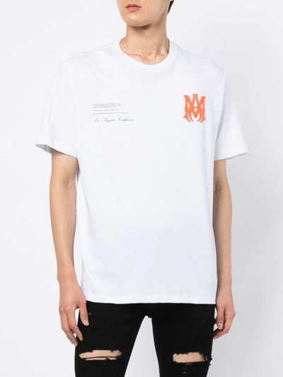 T-shirt Amiri White size S International in Cotton - 24027388