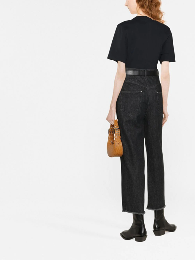 Shop Isabel Marant Zazie Corset-style T-shirt In Black