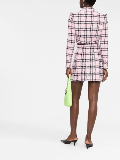 Shop Alessandra Rich Buttoned A-line Miniskirt In Pink