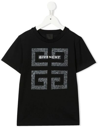 Shop Givenchy Logo-print Short-sleeve T-shirt In Black