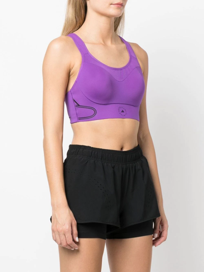 Shop Adidas Originals Truepace Running Sports Bra In Purple