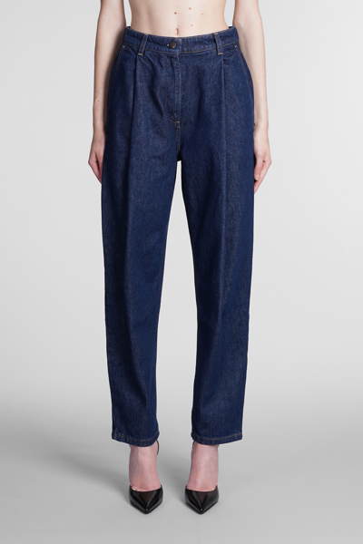 Shop Magda Butrym Jeans In Blue Denim