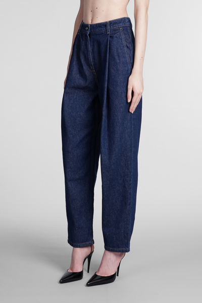Shop Magda Butrym Jeans In Blue Denim